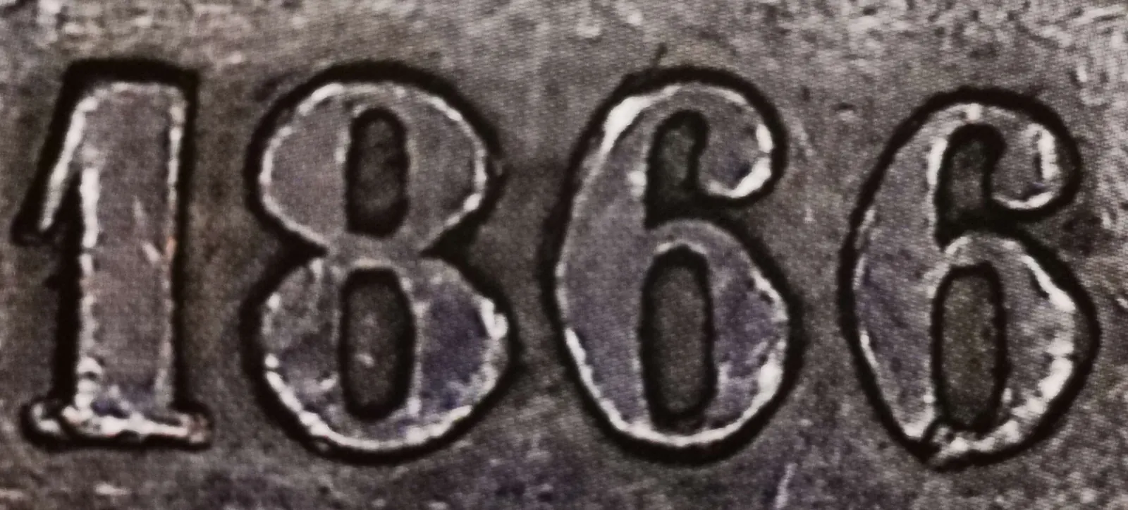 1 markka 1866 variantti 2.1.9 vuosiluku