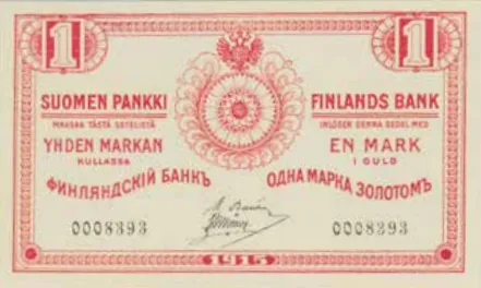 1 markka 1915 arvopuoli