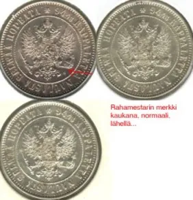 1 markka 1915 rahamestarin kirjain variantit
