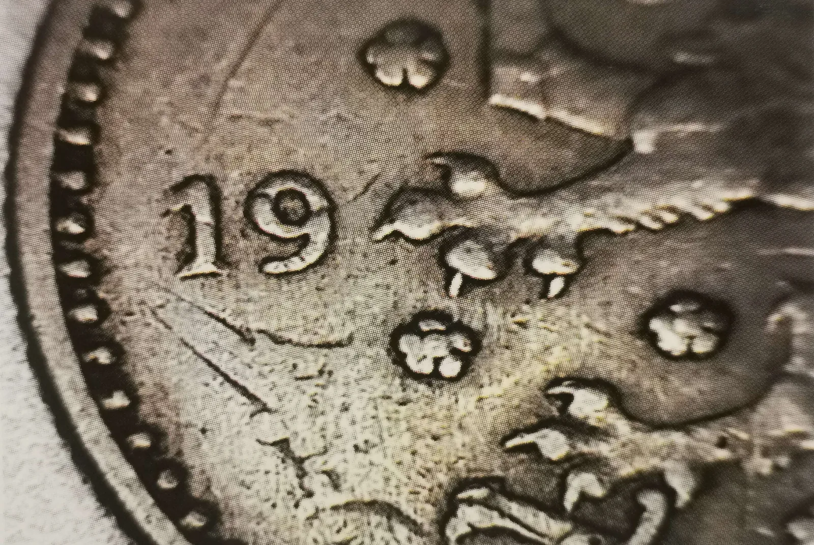 1 markka 1929 päällelyönti 3