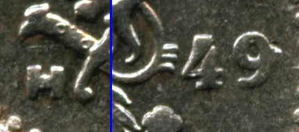 1 markka 1949 SNY 438.5