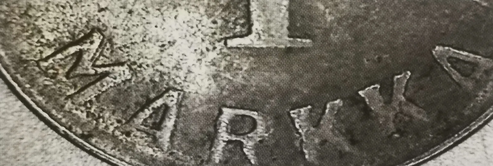 1 markka 1952 variantti 2.2 arvopuoli