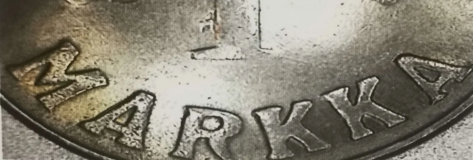 1 markka 1952 variantti 2.3 arvopuoli