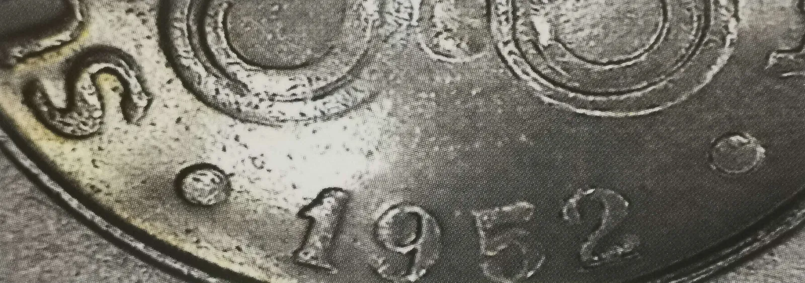 1 markka 1952 variantti 2.3 tunnuspuoli