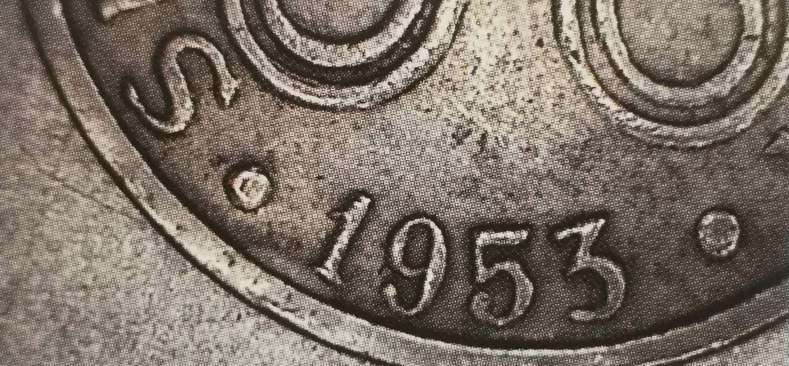 1 markka 1953 variantti 1.1 tunnuspuoli