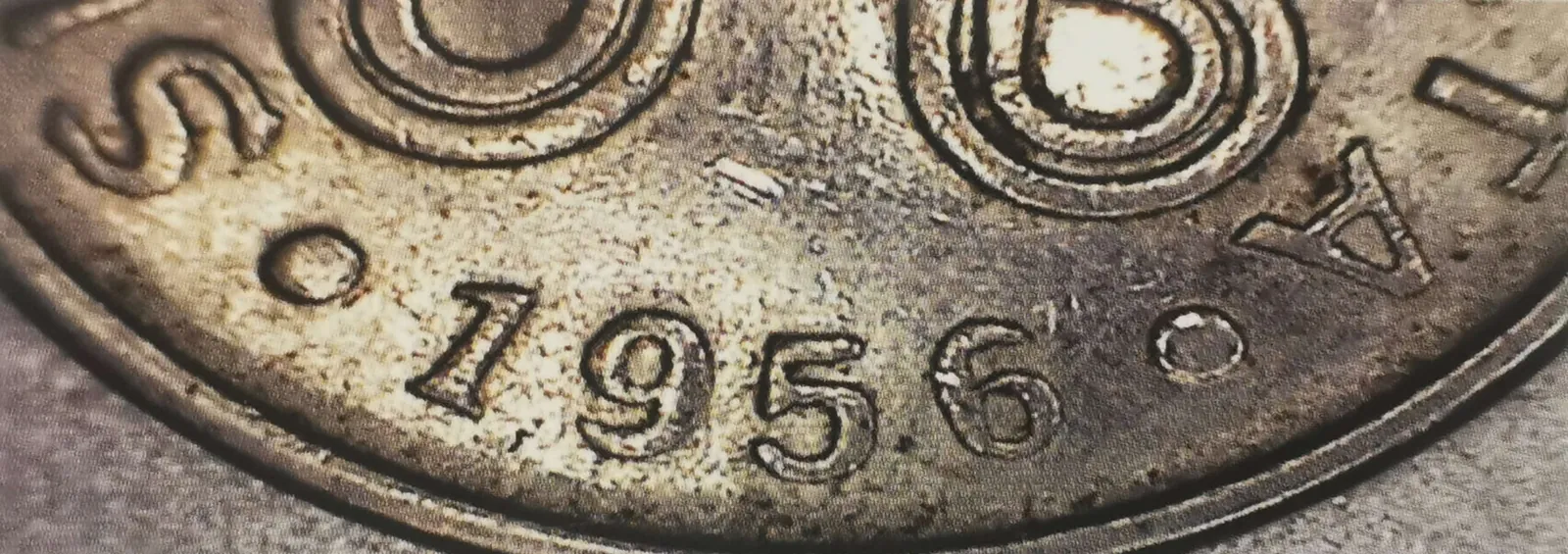 1 markka 1956 variantti 1.1 tunnuspuoli