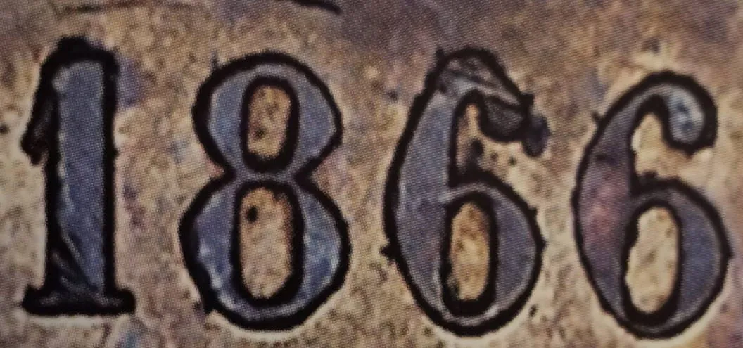 1 penni 1866 - Variantti 11 - Arvopuoli