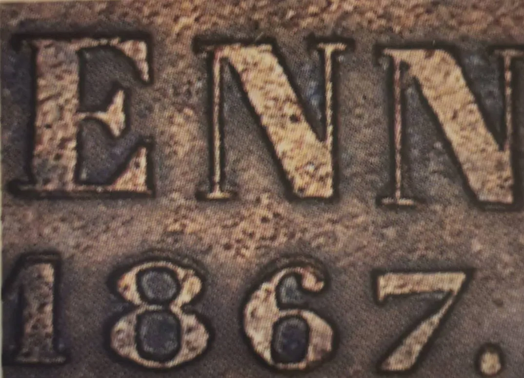 1 penni 1867 - Variantti 8 - Arvopuoli