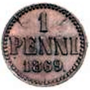 1 penni 1869 arvopuoli