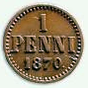 1 penni 1870 arvopuoli