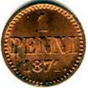 1 penni 1871 arvopuoli