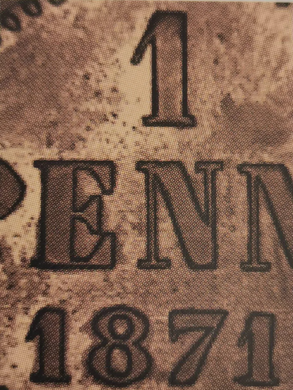 1 penni 1871 - variantti 1 - Arvopuoli