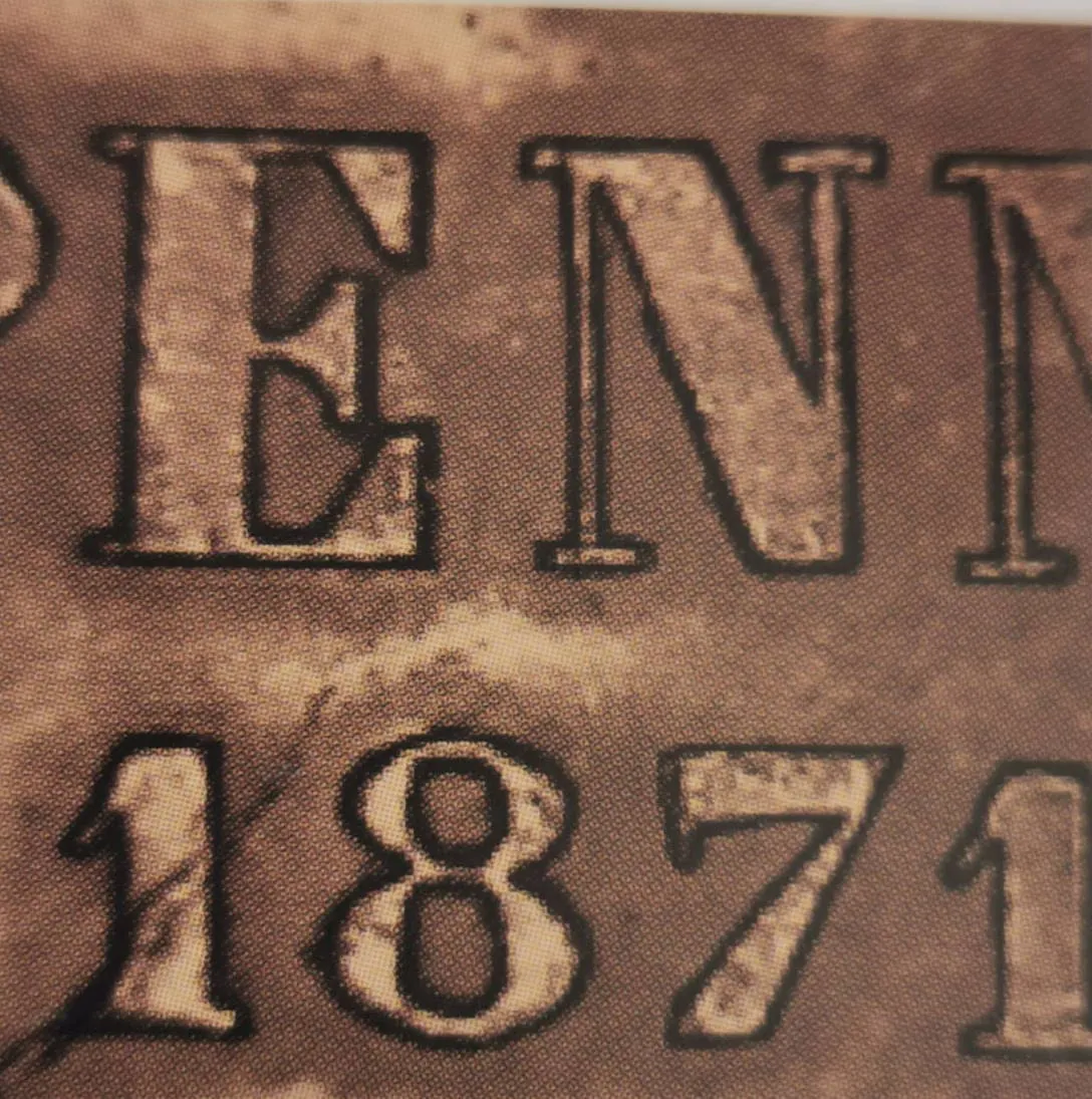 1 penni 1871 - variantti 4 - Arvopuoli