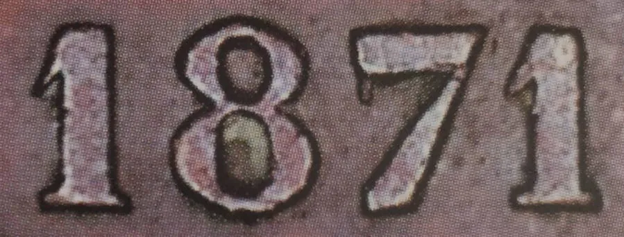 1 penni 1871 - variantti 6 - Arvopuoli