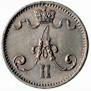 1 penni 1875 tunnuspuoli