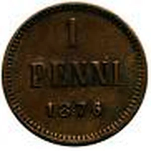 1 penni 1876 arvopuoli