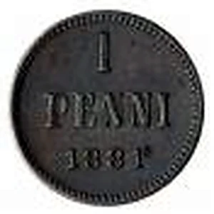 1 penni 1881 arvopuoli