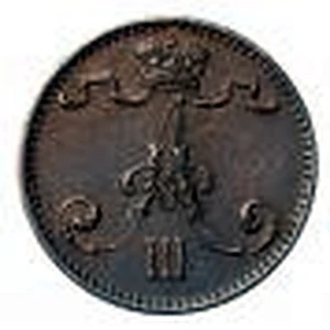 1 penni 1881 tunnuspuoli