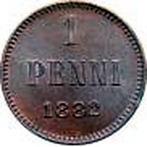 1 penni 1882 arvopuoli