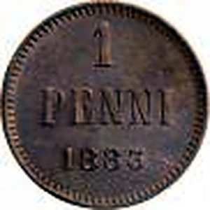 1 penni 1883 arvopuoli