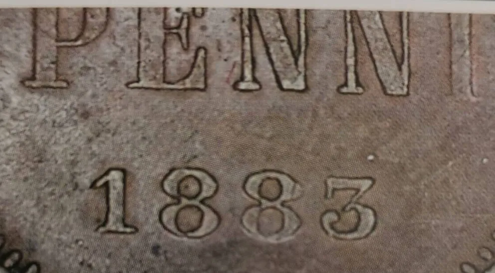 1 penni 1883 - variantti 1 - Arvopuoli
