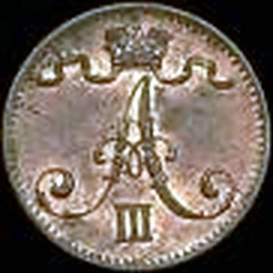 1 penni 1884 tunnuspuoli