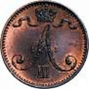 1 penni 1891 tunnuspuoli