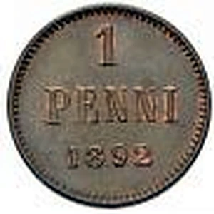 1 penni 1892 arvopuoli