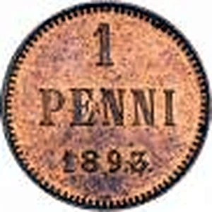 1 penni 1893 arvopuoli