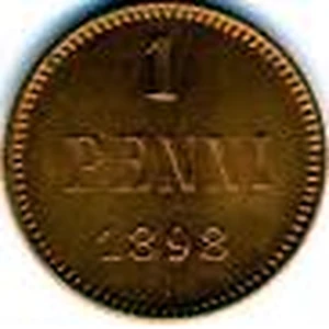 1 penni 1898 arvopuoli