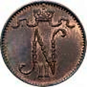 1 penni 1908 tunnuspuoli