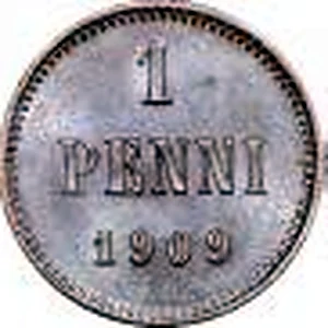 1 penni 1909 arvopuoli