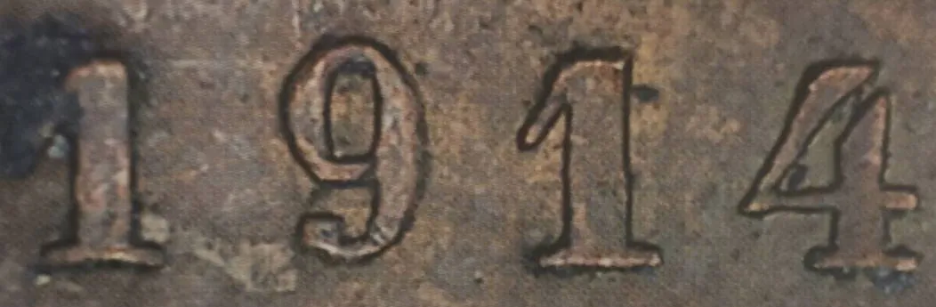 1 penni 1914 - variantti 1 - Arvopuoli