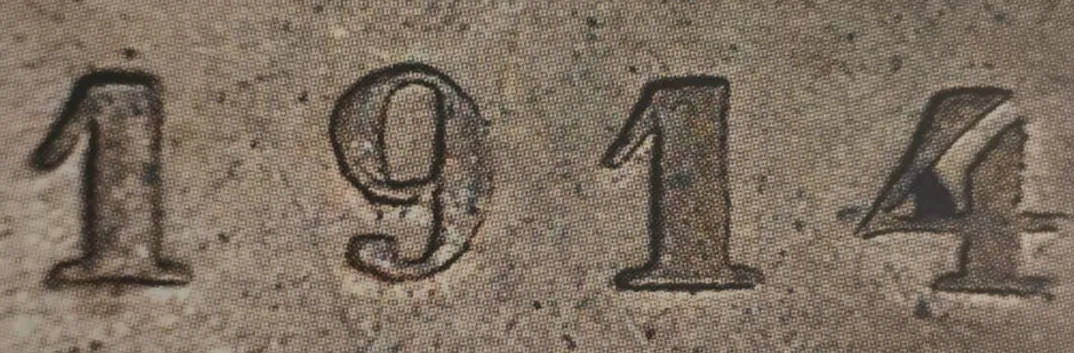 1 penni 1914 - variantti 2 - Arvopuoli
