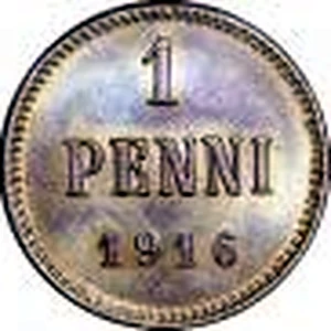 1 penni 1916 arvopuoli