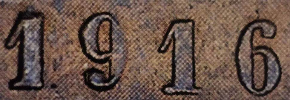 1 penni 1916 - variantti 2 - Arvopuoli