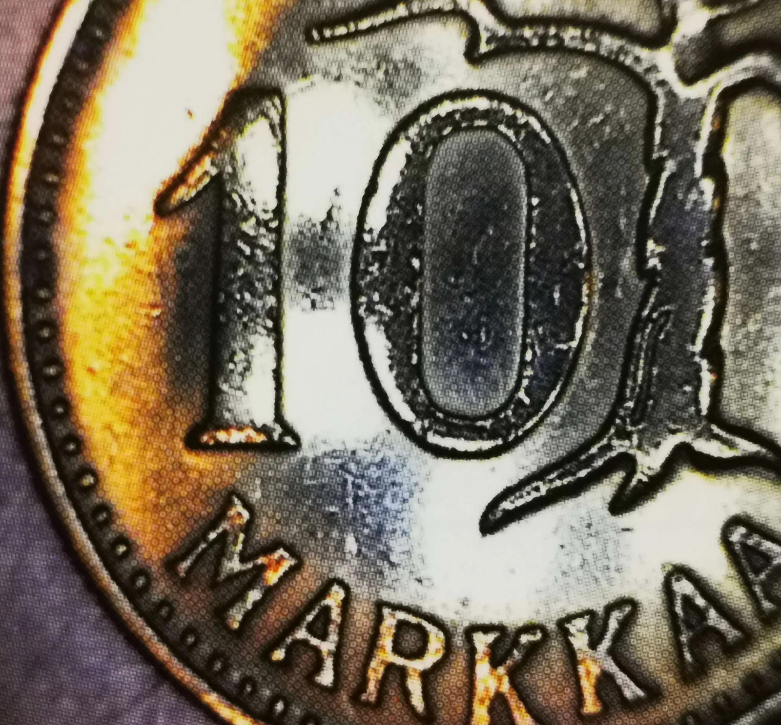 10 markkaa 1958 variantti 1.1 arvopuoli