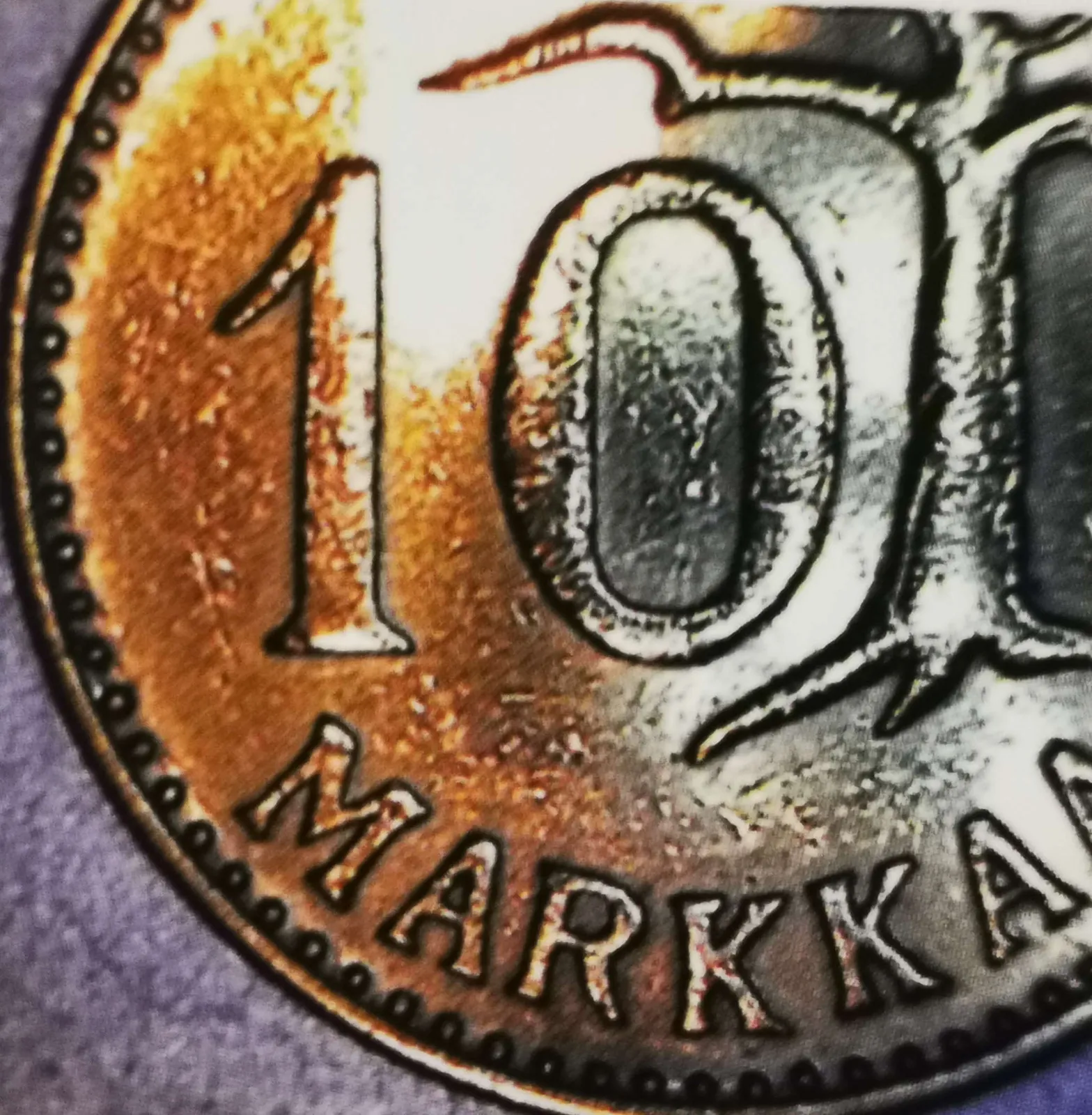 10 markkaa 1961 variantti 1.2 arvopuoli