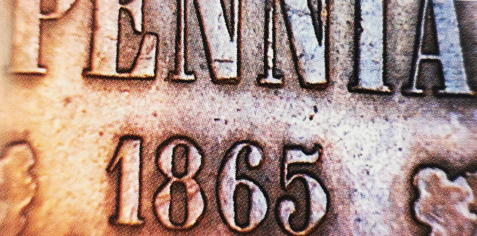 10 penniä 1865 variantti 1.1 arvopuoli