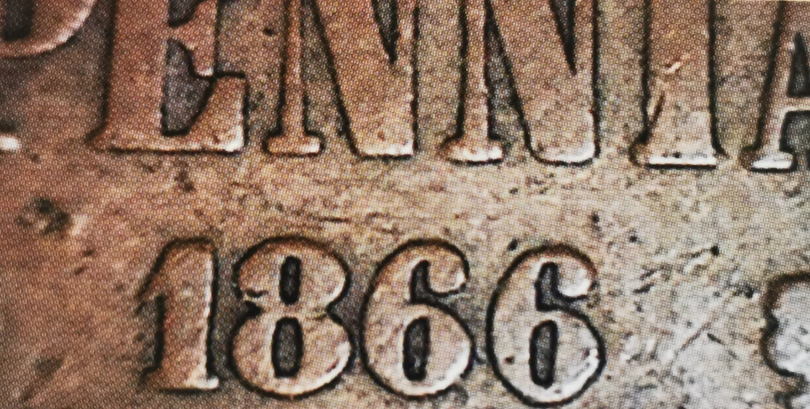 10 penniä 1866 variantti 1.5 arvopuoli