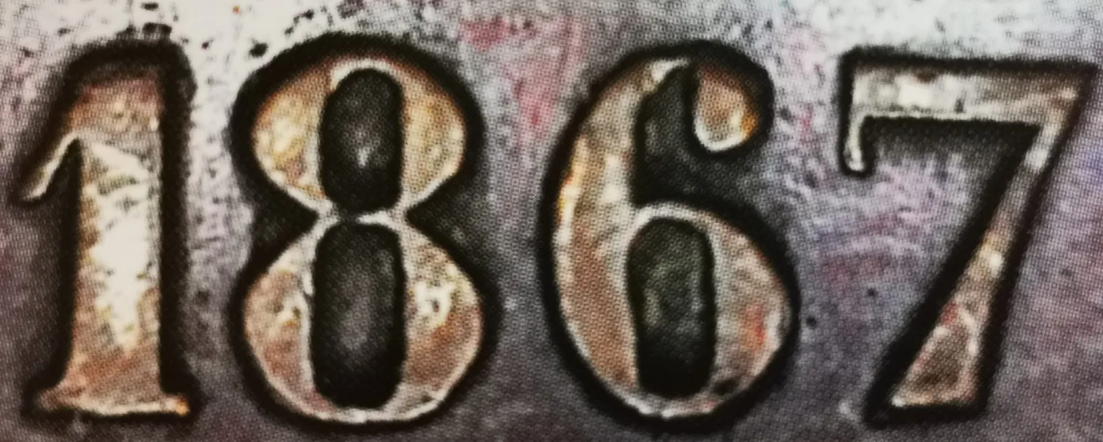 10 penniä 1867 variantti 1.6 arvopuoli