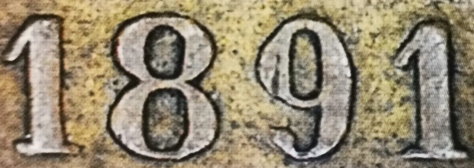 10-penniä 1891 variantti 1.1 arvopuoli