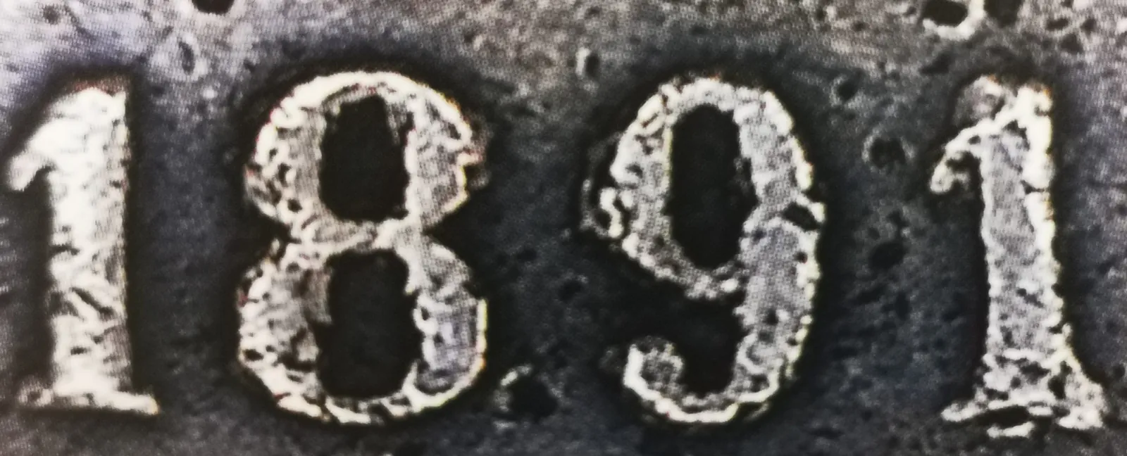 10-penniä 1891 variantti 1.4 arvopuoli