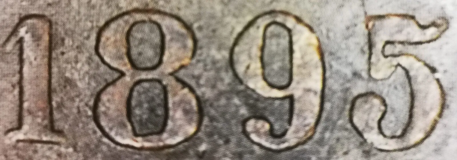10-penniä 1895 variantti 1.2 arvopuoli