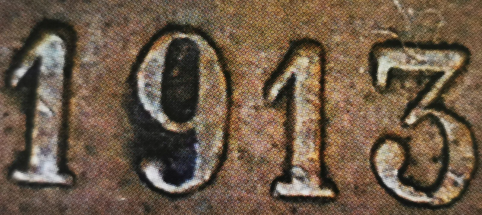 10-penniä 1913 variantti 1.1 arvopuoli