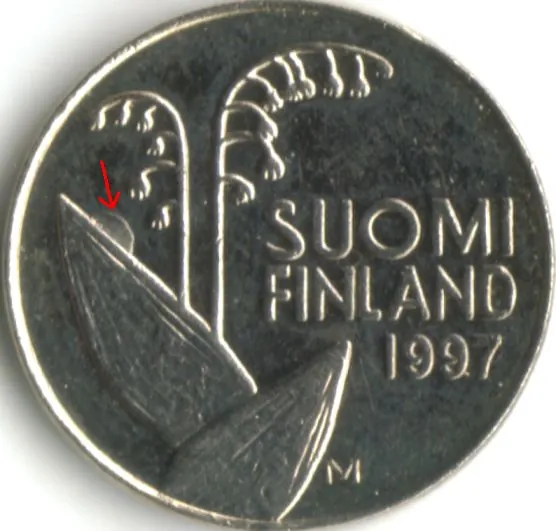 10 penniä 1997 ylimääräinen pallo 1