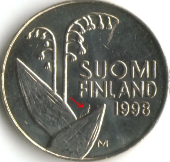 10 penniä 1998 risu 1