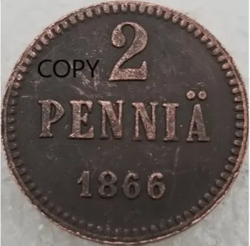 2 penniä 1866 väärennös