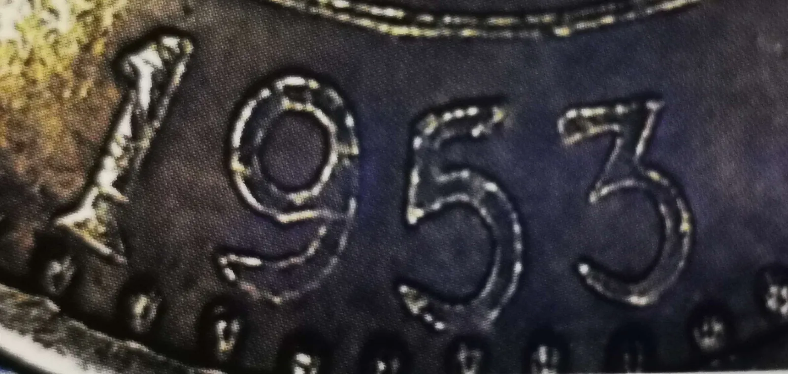 20 markkaa 1953 variantti 1.1 vuosiluku