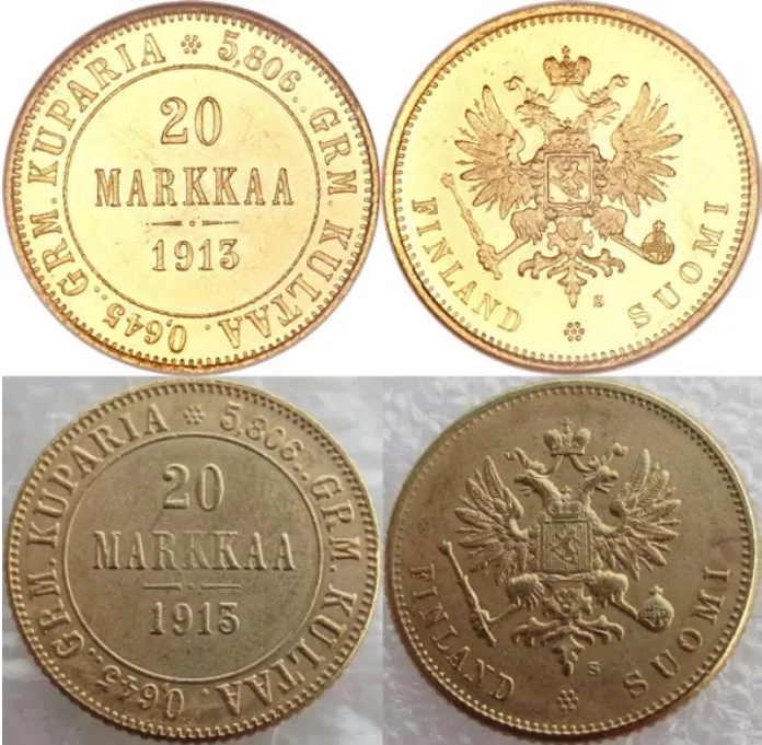 20 markkaa suuriruhtinaskunta tunnetut väärennökset